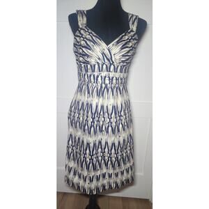 Ann Taylor Empire Waist V Neck Dress Womens Size 4